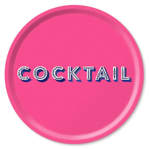 Pink Cocktail Tray