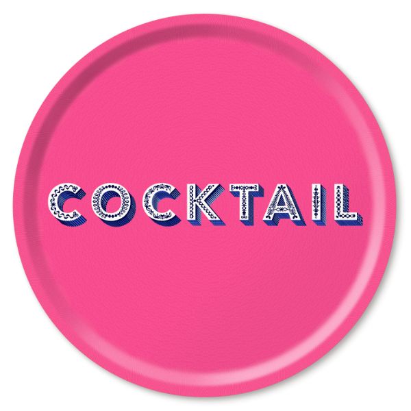Pink Cocktail Tray