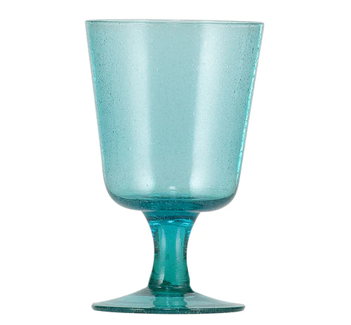 Handmade Wine Glass-Blue