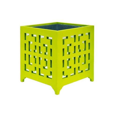 Worlds Away Libby Planter Lime Green