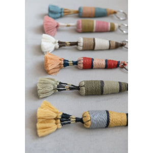 Handmade Cotton Tassel Keychain