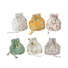 Load image into Gallery viewer, Floral Drawstring Pouch